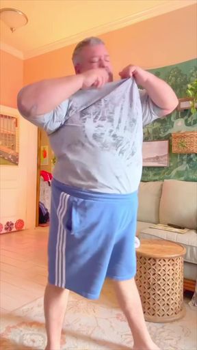 Erotic Naked Fat Man Belly Bear Dancing