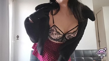 Nicole N Fantasy teen transgender girl playing and masturbating her cock