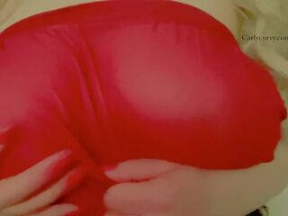 Red underware robe tease!