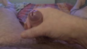 Stepdad Plays with His Big Cock While Watching a Movie