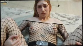 Hentai girl roughly fucked her boyfriend's cock and took cum