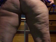 fat ass white bbw choking on Big black cock