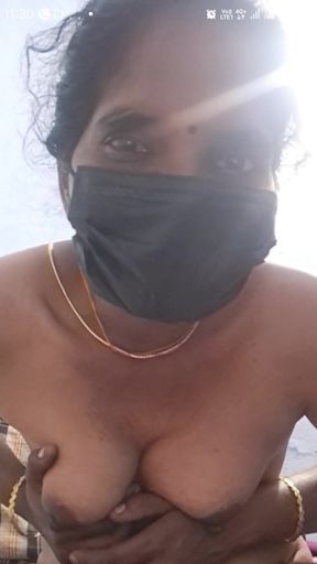 Spectacular moment from "Tamil aunty nude video call - part 2"
