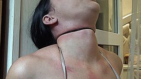 the rope moves with the Adam's apple m