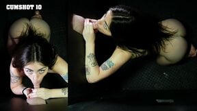 Cumshot number 10 girl! Suck it hard!