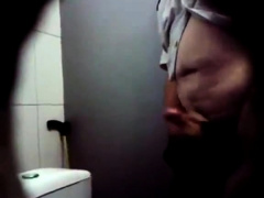 Str8 spy daddy in public toilet