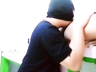 My mother-in-law teases me when my mother-in-law and I are alone at home.