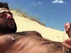 Greek Beach Jerk - Big Cock Hunk Outdoor Adventure