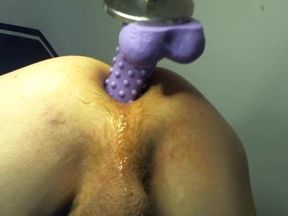The fucking machine and the hedgehog dildo 2