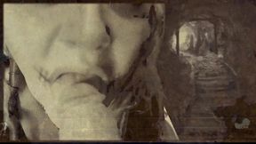 found footage vhs tape found in an old basement femcan troll stealing semen