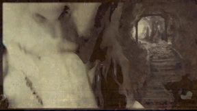 found footage vhs tape found in an old basement femcan troll stealing semen