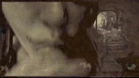 found footage vhs tape found in an old basement femcan troll stealing semen