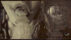 found footage vhs tape found in an old basement femcan troll stealing semen