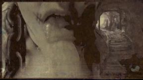 found footage vhs tape found in an old basement femcan troll stealing semen