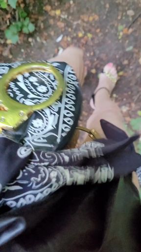 Slut in a🌳Grove [29Jun25] OFFERED &amp; USED French transvestite exhibition. VaneSsaBiTCHx Brunoy91