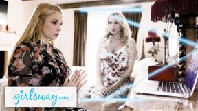 Sarah Vandella and Katie Morgan get frisky in hot MILF action with some kinky pussy-scissoring