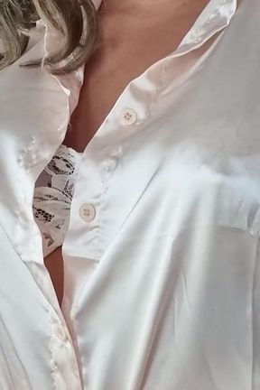 Elegant Ladies&#039; Satin Blouse