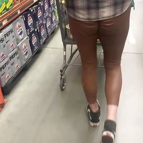 Walking in the grocery store