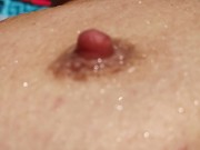 Beautiful Girl Sunbathing. Saggy Boobs and Hard Nipples HD.