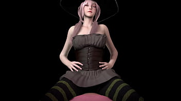 A Korean Witch&#039_s Lapdance (Halloween Riding)