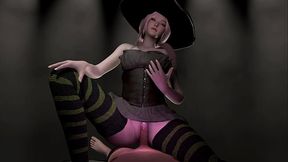 A Korean Witch'_s Lapdance (Halloween Riding)