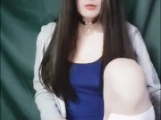 Japanese Crossdresser Dry Orgasm