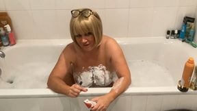 Smoking in a bubble bath