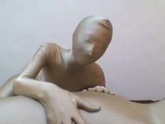 Amateur slut gives handjob