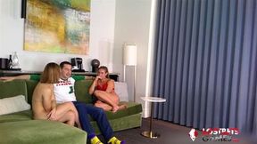 Guy hits the Jackpot Playing Strip Catchphrase with Two Tens!