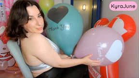 Non Pop Tuftex 17-inch Balloon Blowing and Tease