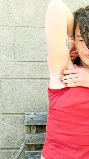 Hairy armpit fetish