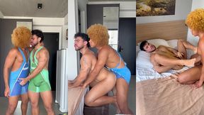 fudendo meu treinador de luta safado