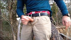 Long Masturbating in the Woods Near the Hiking Trail, Sagging in My Ae Boxers and Shorts. Verbal Jerking off and Cumming