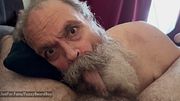 Old Man Sucking Hairy Cub Cock