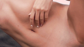 ”Petite skinny beauty shows her small titties”