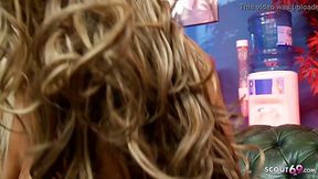 Hot reverse gangbang for old agent with three extrem hot babes