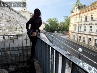 Risky Orgasm While Public Flashing