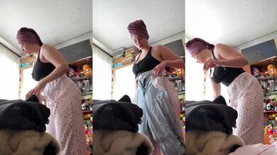 Curvy Plus Size Model Masturbating With Beautiful Huge Boobs