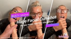 Huge Facial Cumshot with Fake Cum