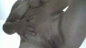 That old brunette bitch doesn't smile on webcam video