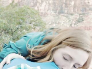 Couple Fuck on Public Nature Trail - Sexually excited Hiking - Outdoor Sex POV