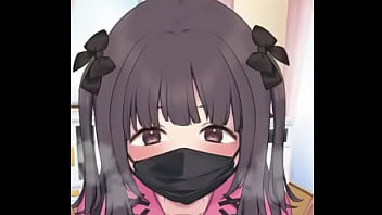 Petit masked blowjob
