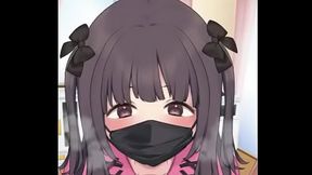 Petit masked blowjob