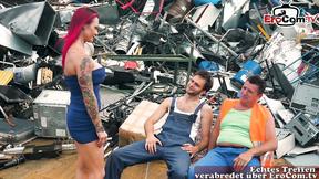 ”Junkyard Heat: Sexy MILF Explores Ass Pumping in an Unlikely Place”