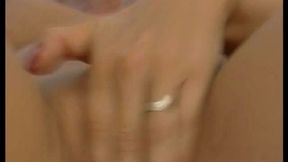 exotic beauty ginger jones uses her fingers and anal beads for her orgasm