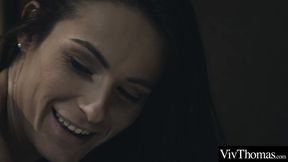 ”lesbian strips her GF out of her hot lingerie & eats her twat”