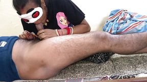 Bhabhi Is Taking the Whole Penis in Her Mouth with so Much Love.