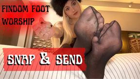 findom foot worship training : snap & send **interactive**