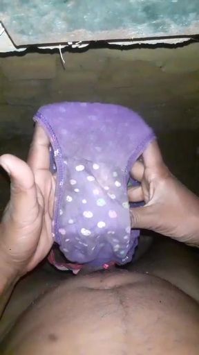 Indian boy masturbution with bhabhi panty and bra