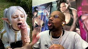 delicate ass petite frieren gets a hard facial, ai generated